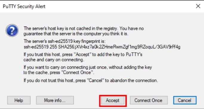 Putty security alert