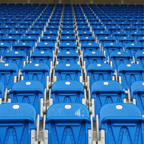 Sièges stade sportif